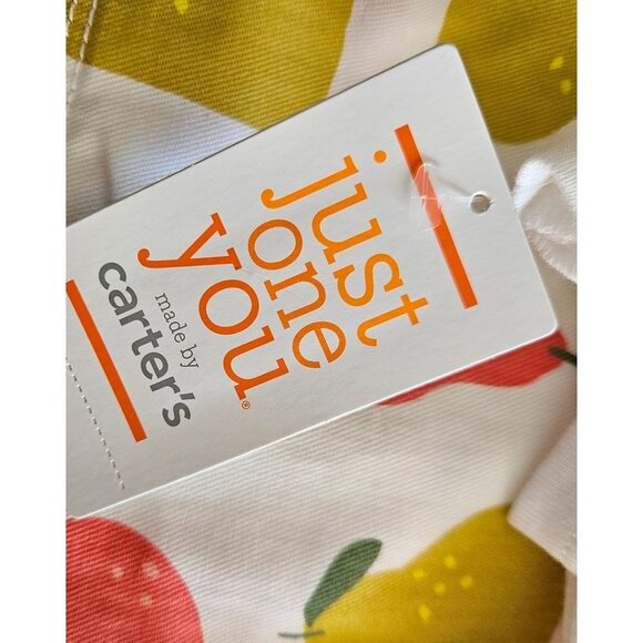 Girls Just One You By Carters Pear Print Dress & White T-Shirt Set 3T and 4T av - Picture 9 of 10